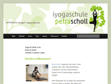 Tablet Screenshot of iyoga-rottenburg.de